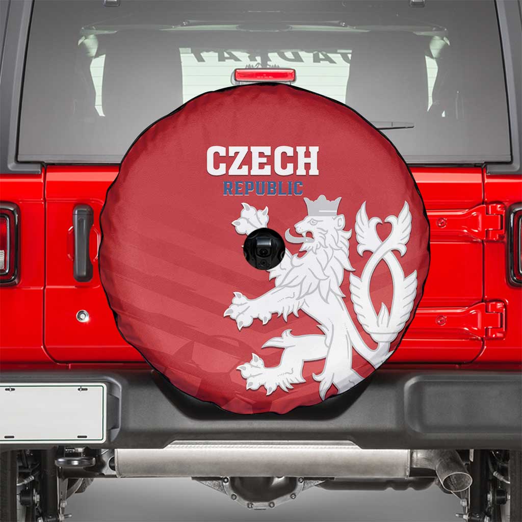 Czech Republic 2024 Football Spare Tire Cover Jeden Tym Jeden Cil Czechia - Wonder Print Shop