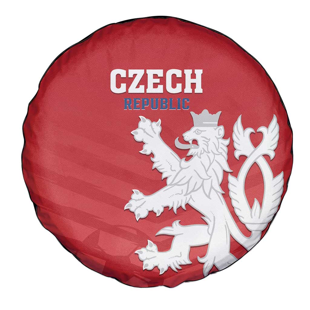 Czech Republic 2024 Football Spare Tire Cover Jeden Tym Jeden Cil Czechia - Wonder Print Shop