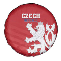 Czech Republic 2024 Football Spare Tire Cover Jeden Tym Jeden Cil Czechia - Wonder Print Shop