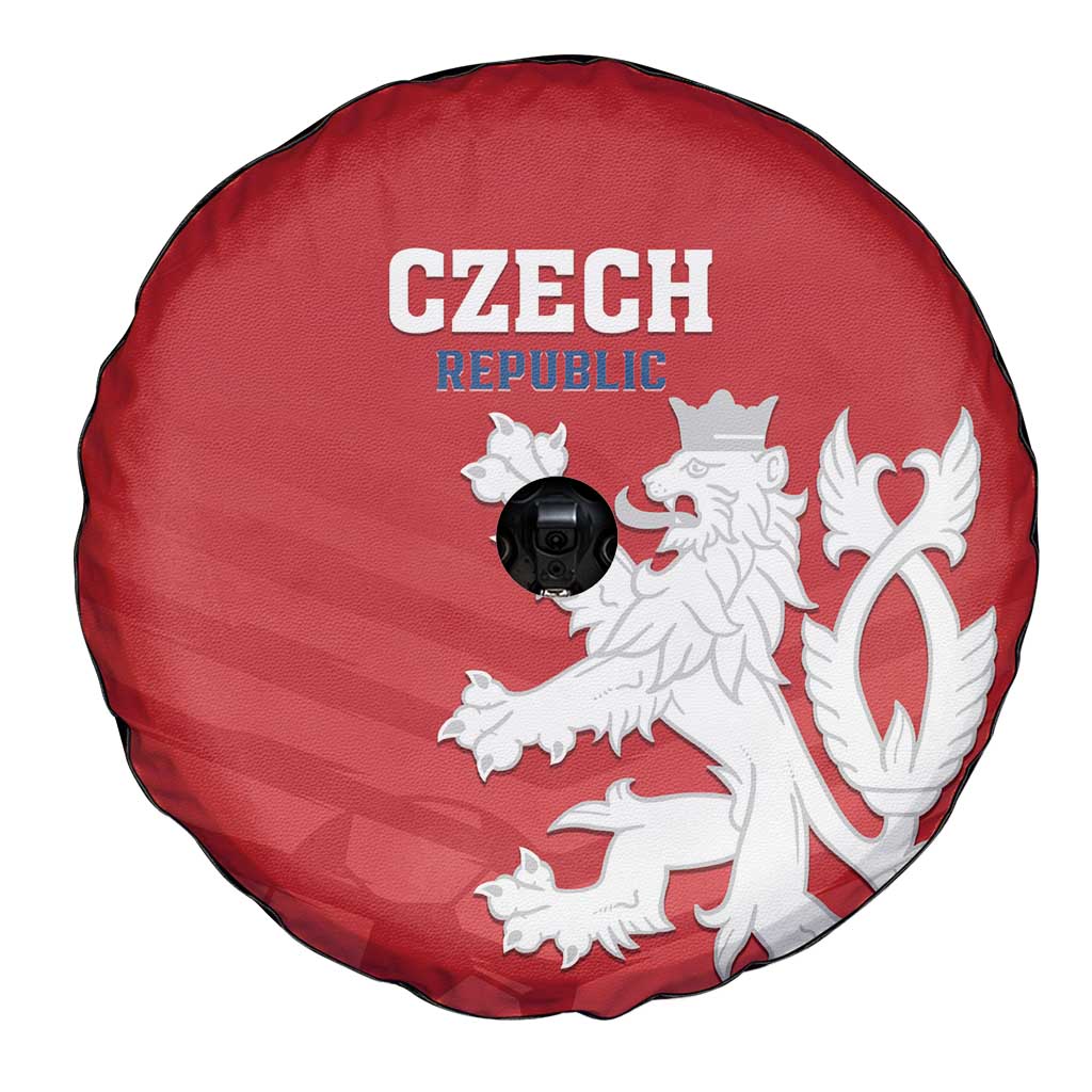 Czech Republic 2024 Football Spare Tire Cover Jeden Tym Jeden Cil Czechia - Wonder Print Shop