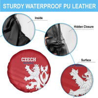 Czech Republic 2024 Football Spare Tire Cover Jeden Tym Jeden Cil Czechia - Wonder Print Shop