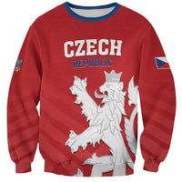 Custom Czech Republic 2024 Football Sweatshirt Jeden Tym Jeden Cil Czechia - Wonder Print Shop