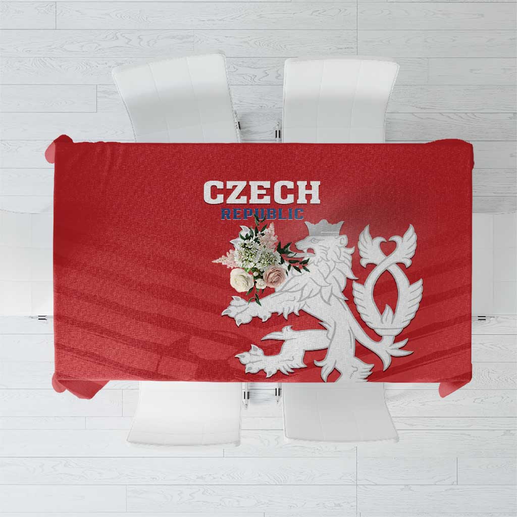 Czech Republic 2024 Football Tablecloth Jeden Tym Jeden Cil Czechia - Wonder Print Shop