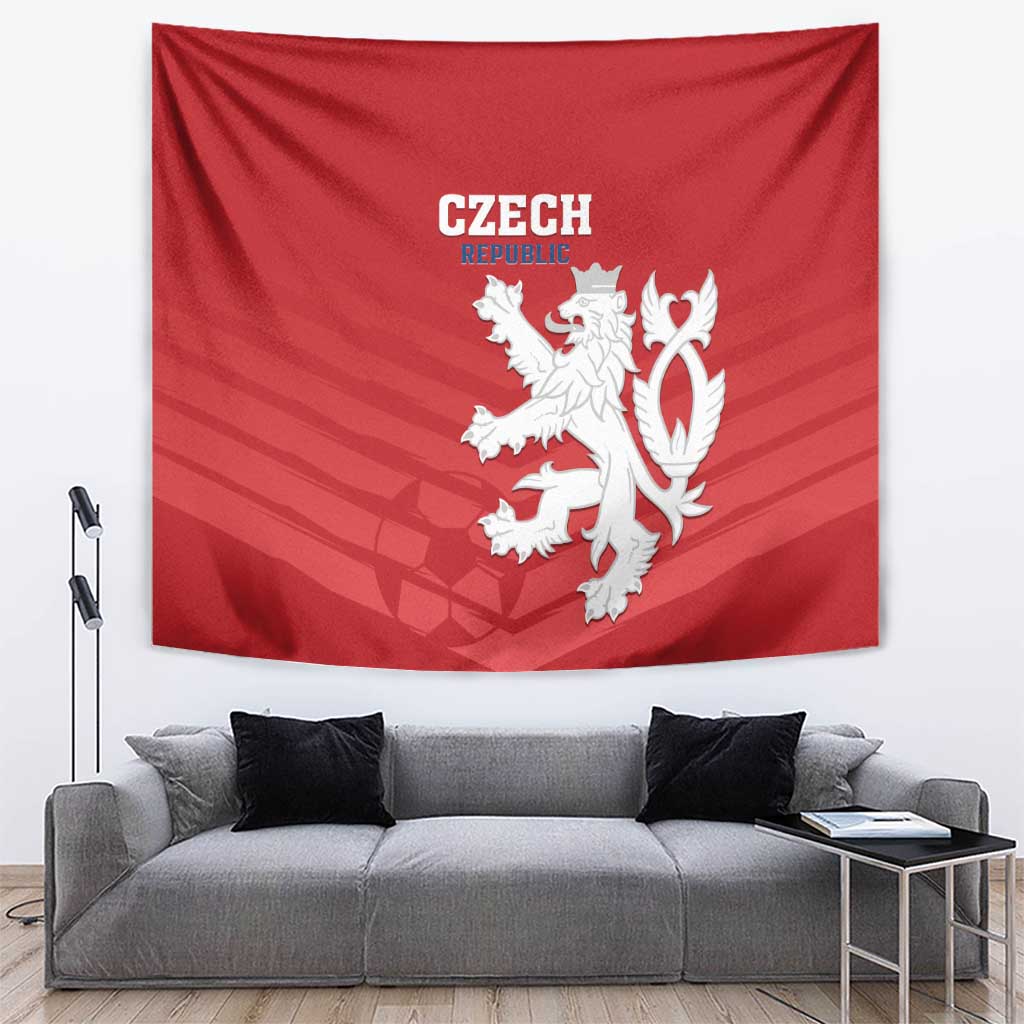 Czech Republic 2024 Football Tapestry Jeden Tym Jeden Cil Czechia - Wonder Print Shop