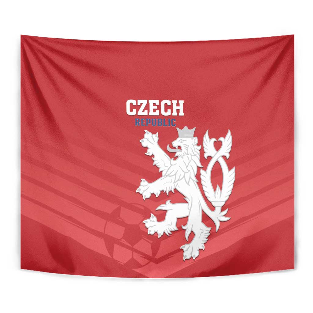 Czech Republic 2024 Football Tapestry Jeden Tym Jeden Cil Czechia - Wonder Print Shop