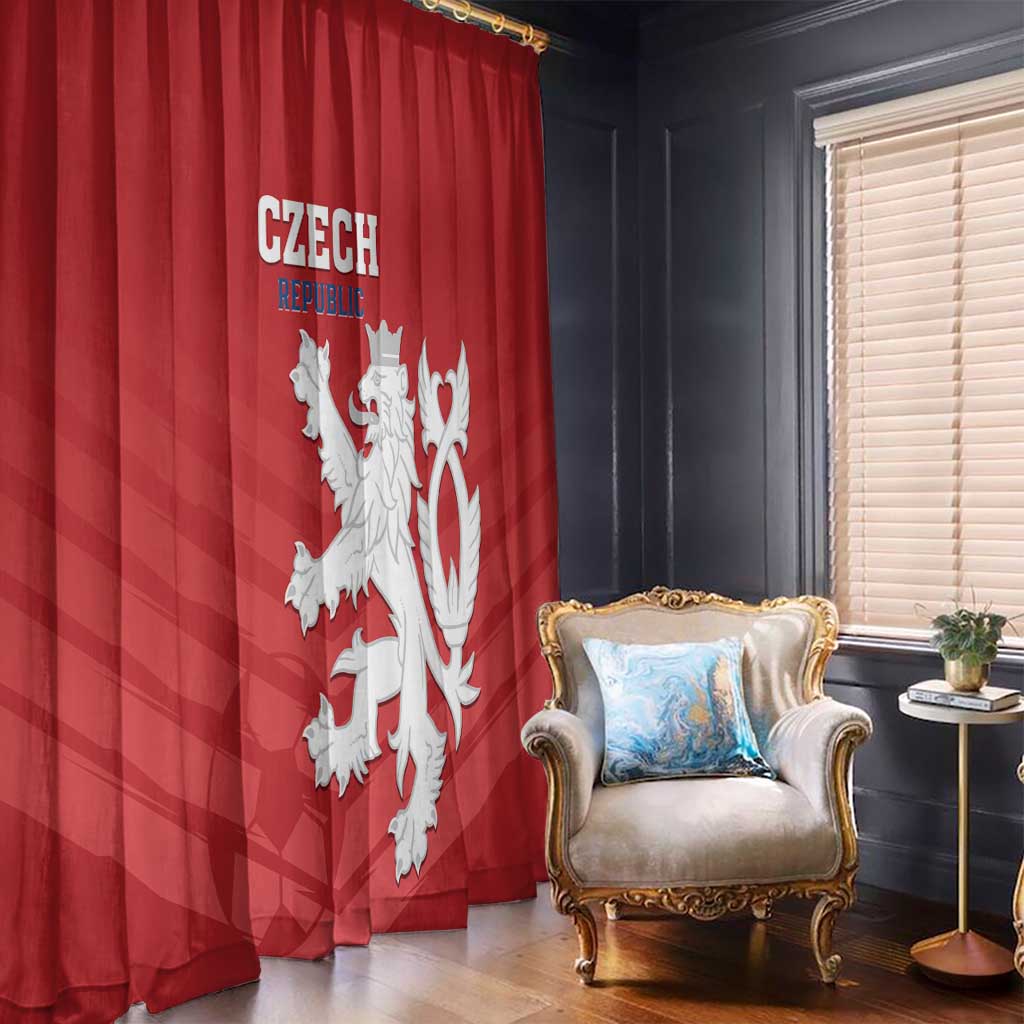 Czech Republic 2024 Football Window Curtain Jeden Tym Jeden Cil Czechia - Wonder Print Shop