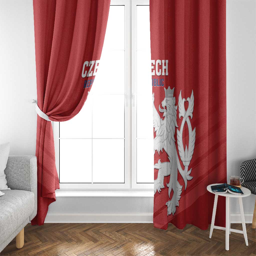 Czech Republic 2024 Football Window Curtain Jeden Tym Jeden Cil Czechia - Wonder Print Shop