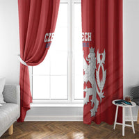 Czech Republic 2024 Football Window Curtain Jeden Tym Jeden Cil Czechia - Wonder Print Shop