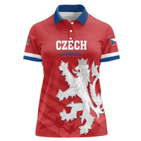 Custom Czech Republic 2024 Football Women Polo Shirt Jeden Tym Jeden Cil Czechia - Wonder Print Shop