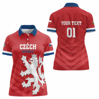 Custom Czech Republic 2024 Football Women Polo Shirt Jeden Tym Jeden Cil Czechia - Wonder Print Shop