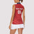 Custom Czech Republic 2024 Football Women Sleeveless Polo Shirt Jeden Tym Jeden Cil Czechia - Wonder Print Shop