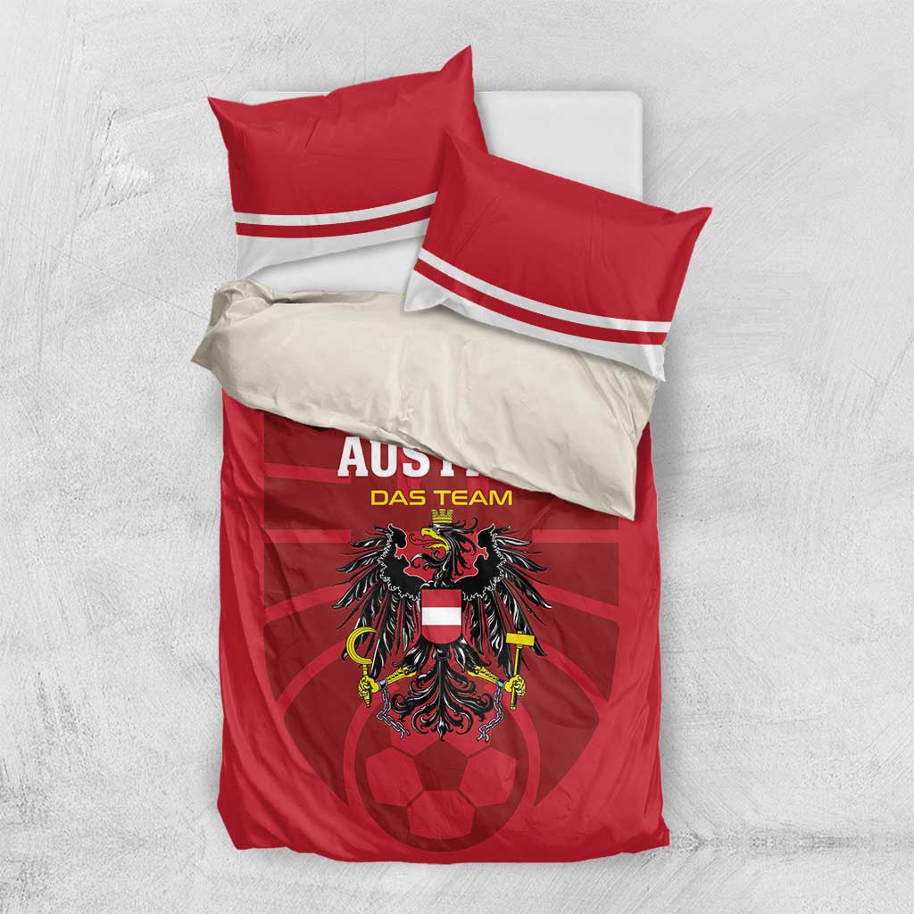 Austria 2024 Football Bedding Set Das Team Go Champions - Wonder Print Shop