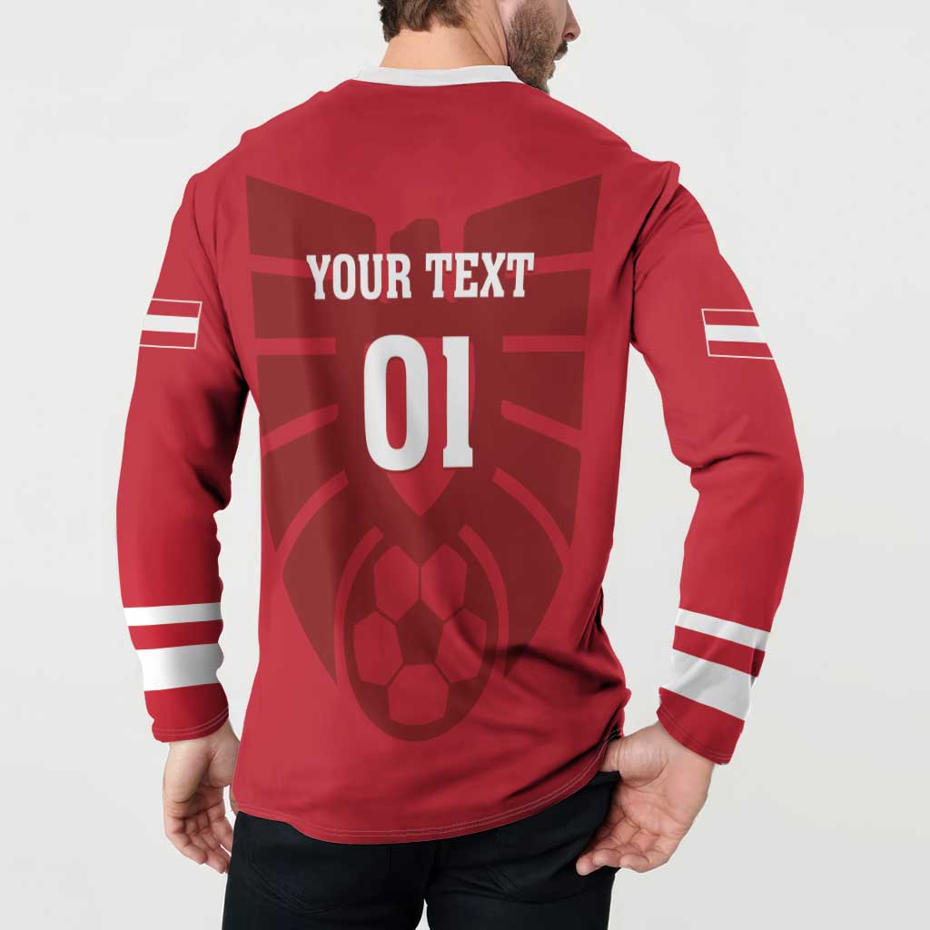 Custom Austria 2024 Football Button Sweatshirt Das Team Go Champions - Wonder Print Shop