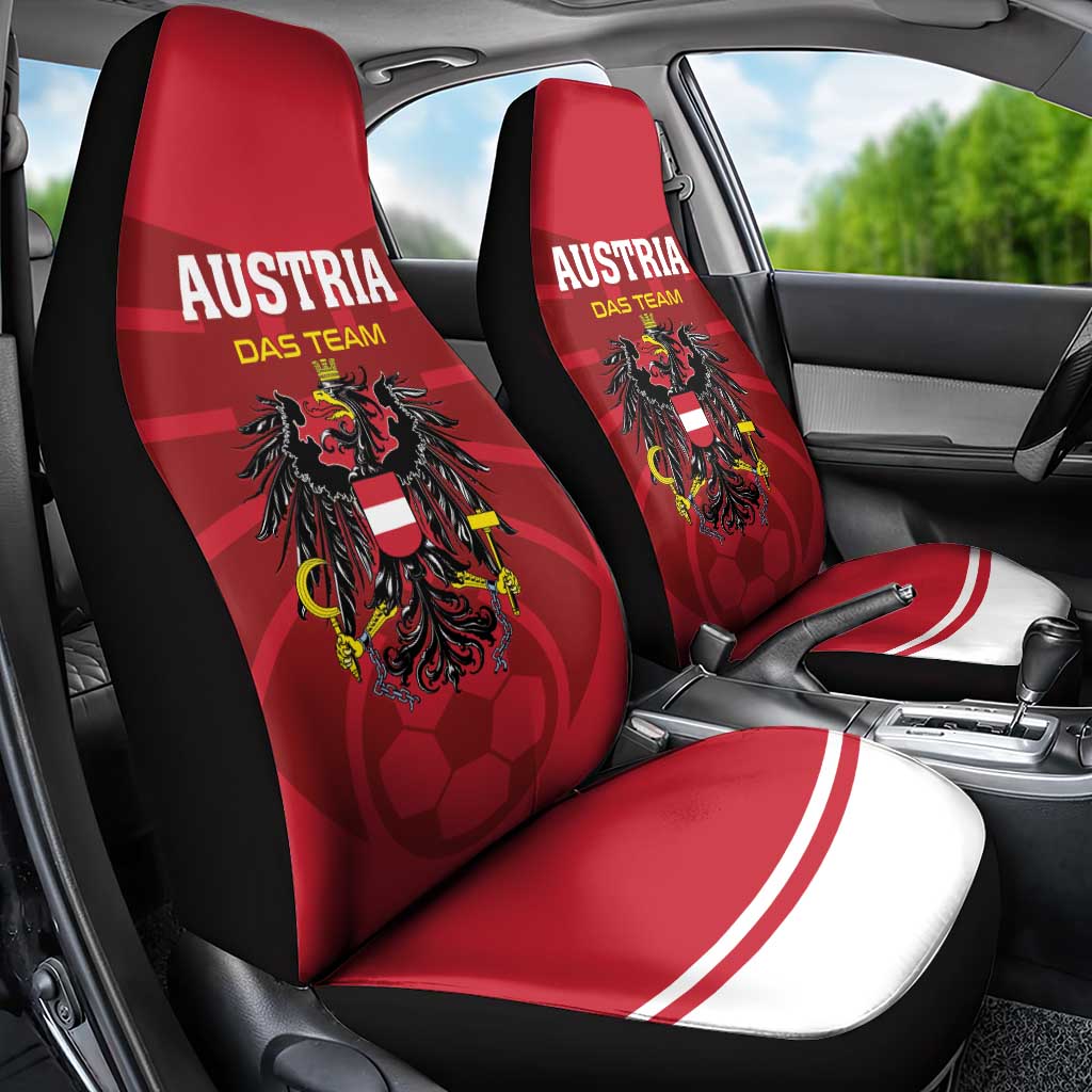 Austria 2024 Football Car Seat Cover Das Team Go Champions - Wonder Print Shop
