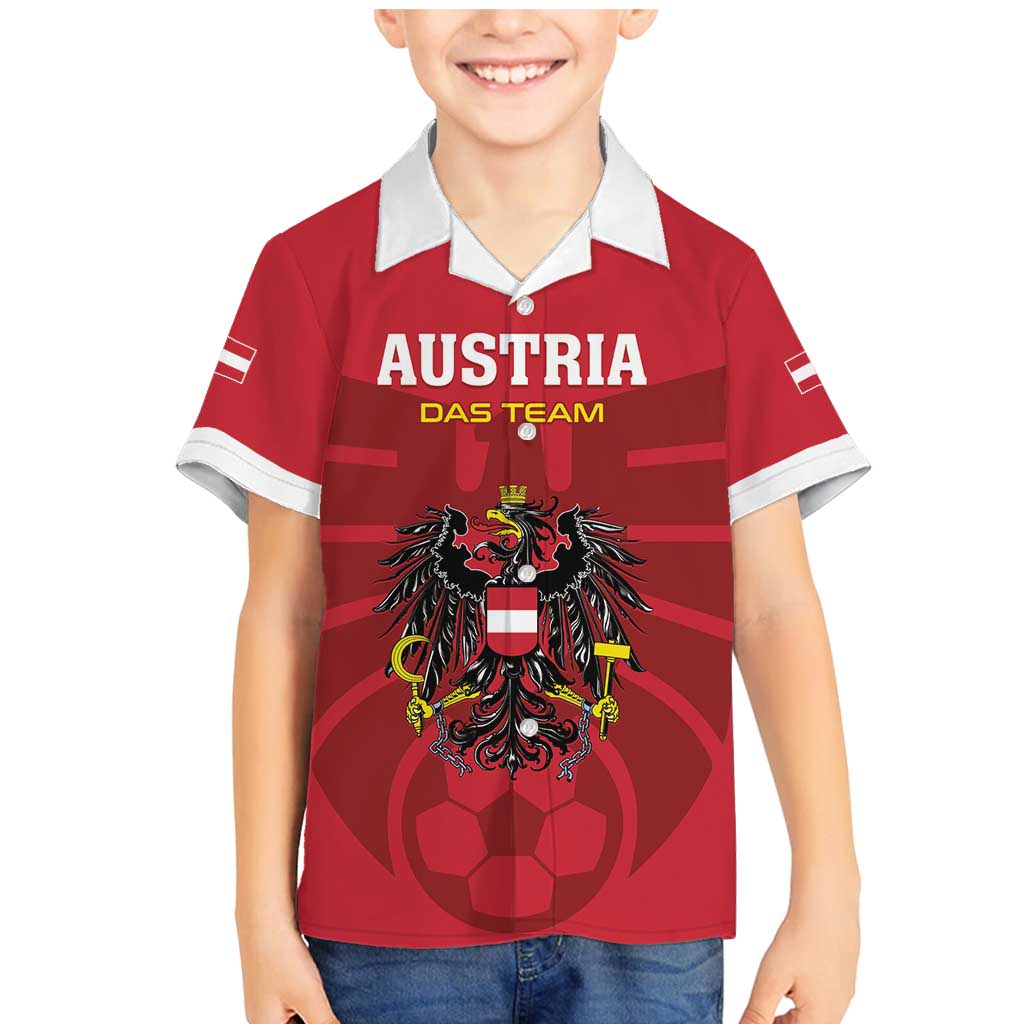 Custom Austria 2024 Football Family Matching Mermaid Dress and Hawaiian Shirt Das Team Go Champions - Wonder Print Shop