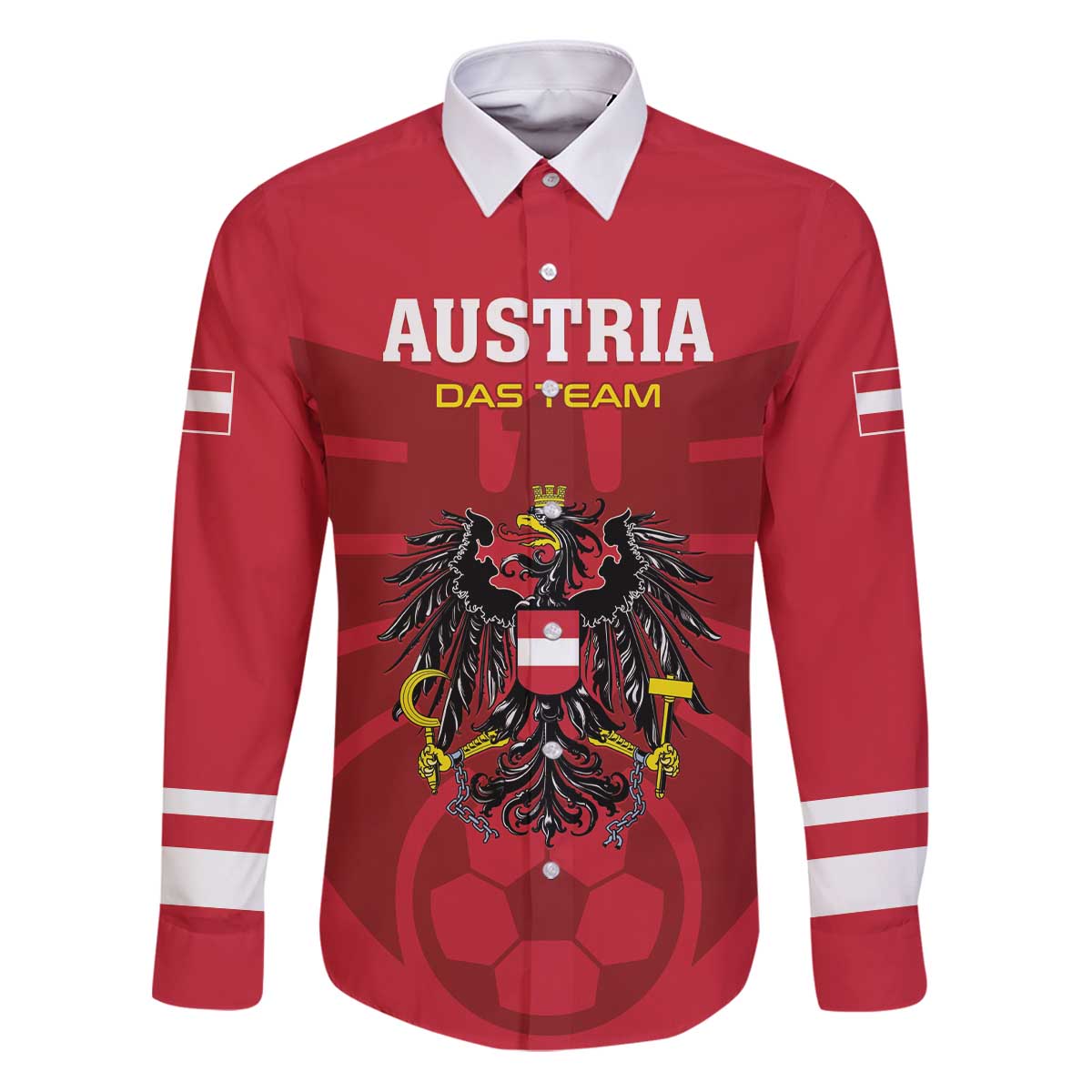 Custom Austria 2024 Football Family Matching Puletasi and Hawaiian Shirt Das Team Go Champions - Wonder Print Shop