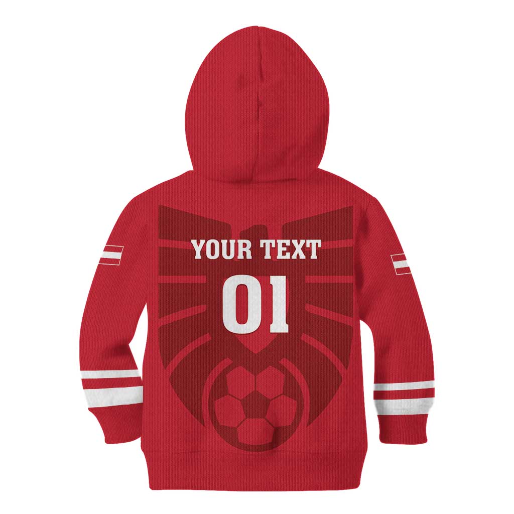 Custom Austria 2024 Football Kid Hoodie Das Team Go Champions - Wonder Print Shop