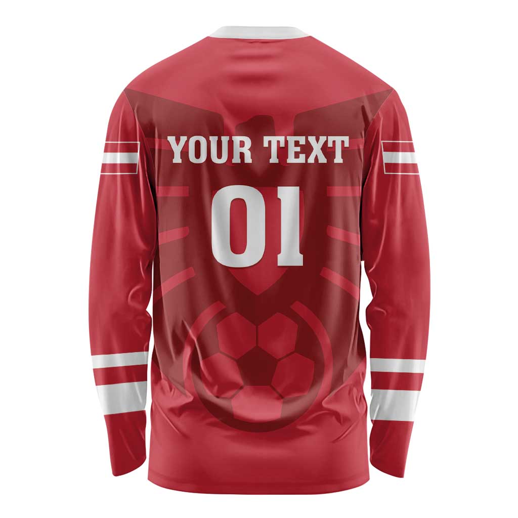 Custom Austria 2024 Football Long Sleeve Shirt Das Team Go Champions - Wonder Print Shop