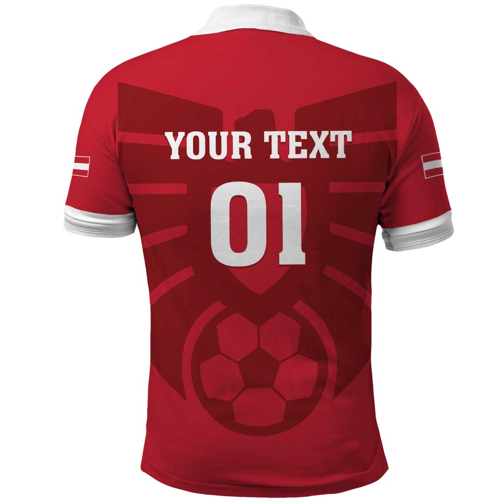 Custom Austria 2024 Football Polo Shirt Das Team Go Champions - Wonder Print Shop