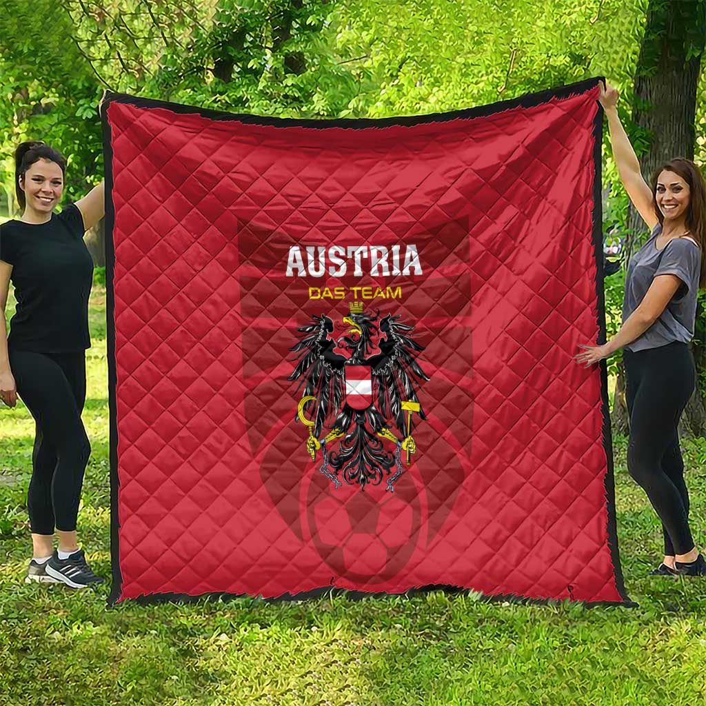 Austria 2024 Football Quilt Das Team Go Champions - Wonder Print Shop