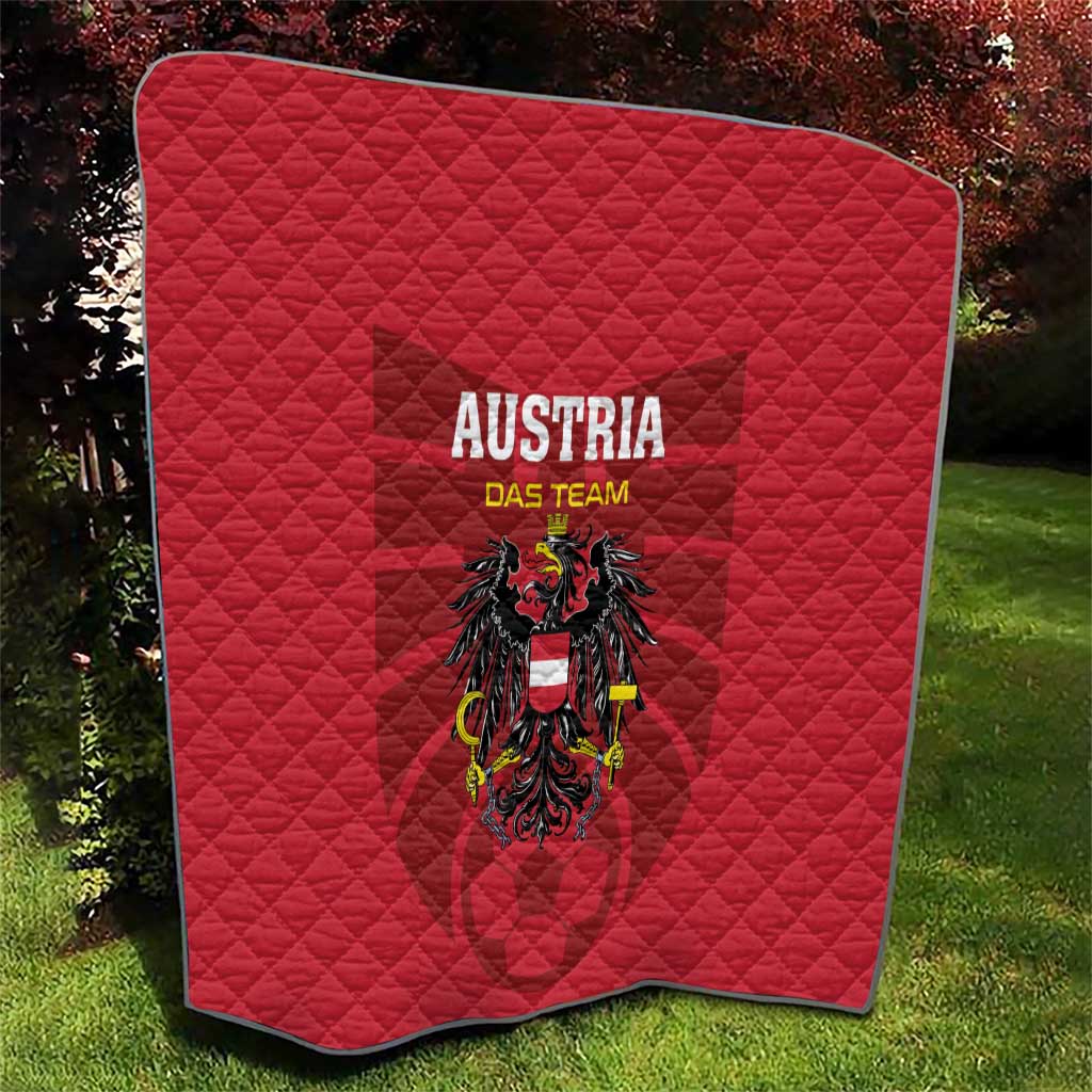 Austria 2024 Football Quilt Das Team Go Champions - Wonder Print Shop