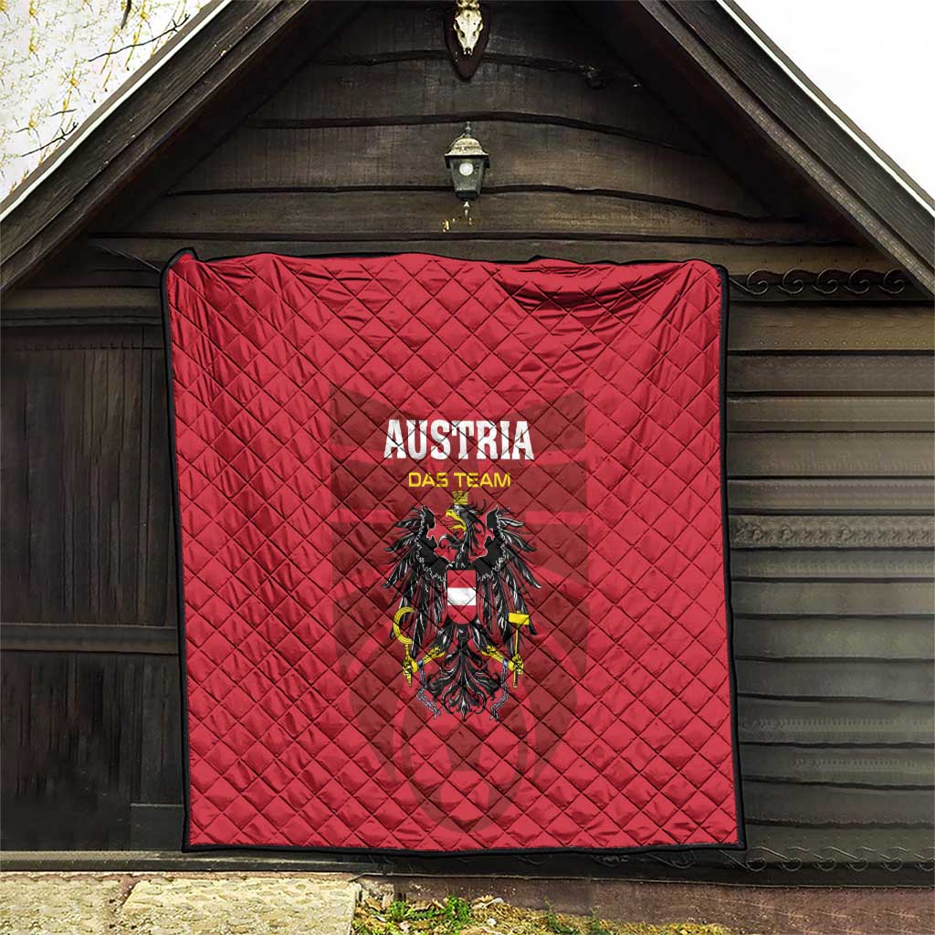 Austria 2024 Football Quilt Das Team Go Champions - Wonder Print Shop
