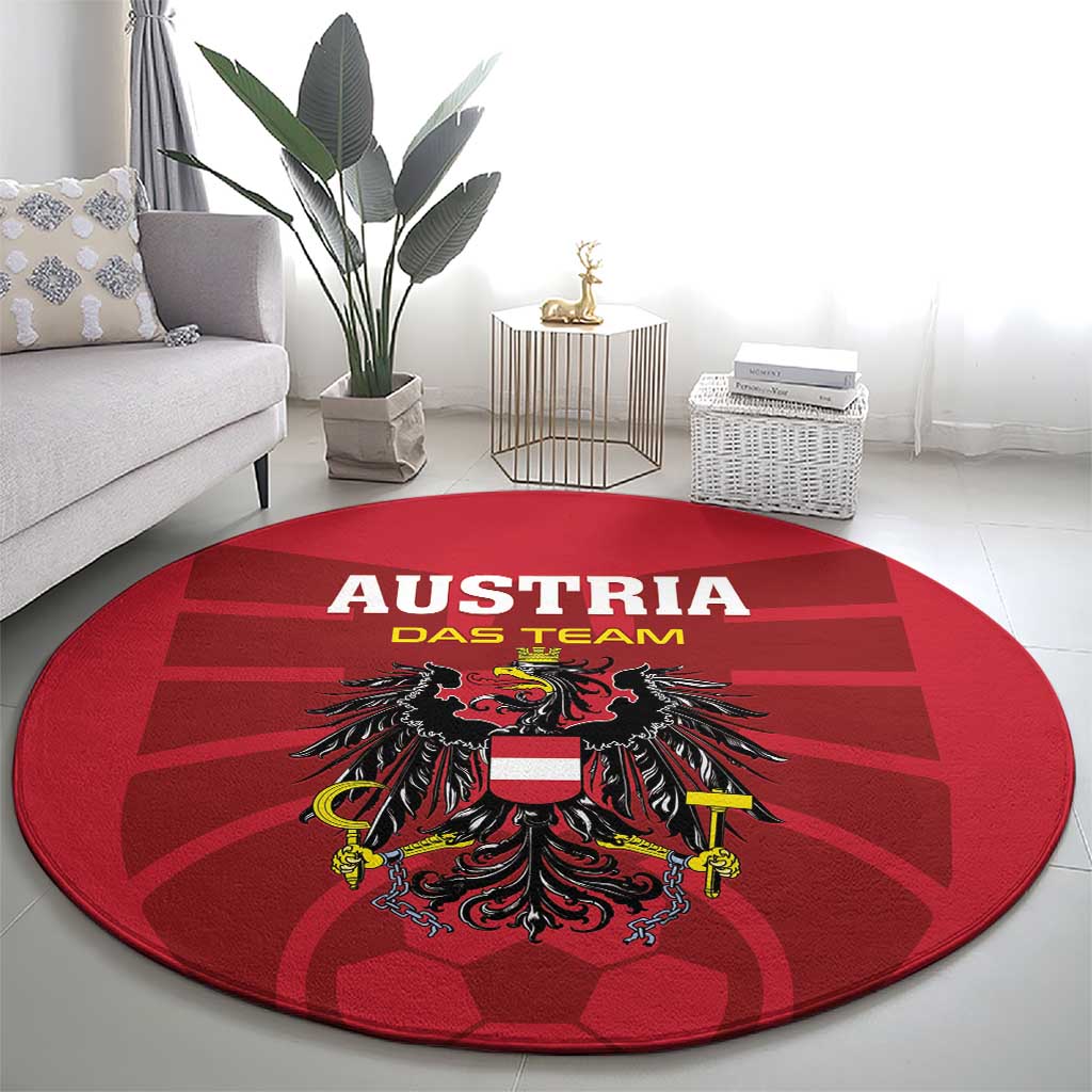 Austria 2024 Football Round Carpet Das Team Go Champions