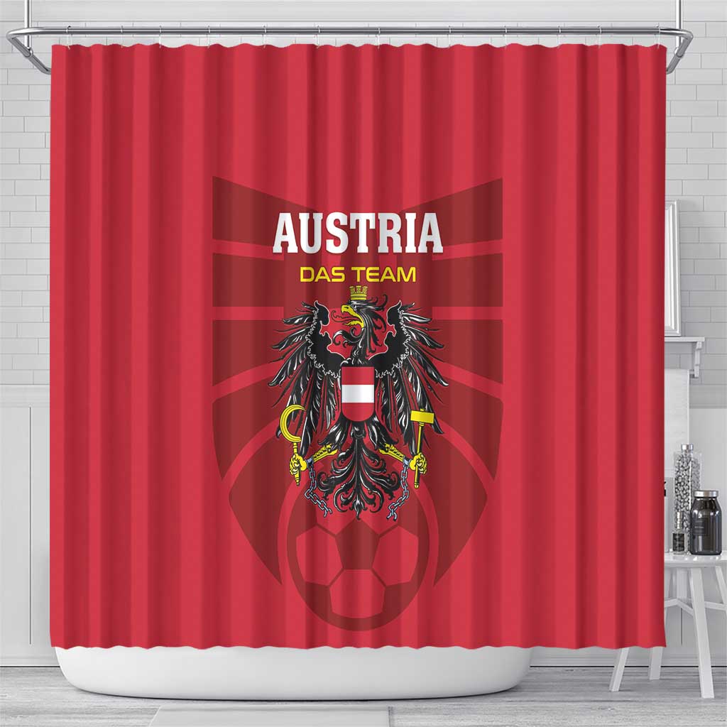 Austria 2024 Football Shower Curtain Das Team Go Champions
