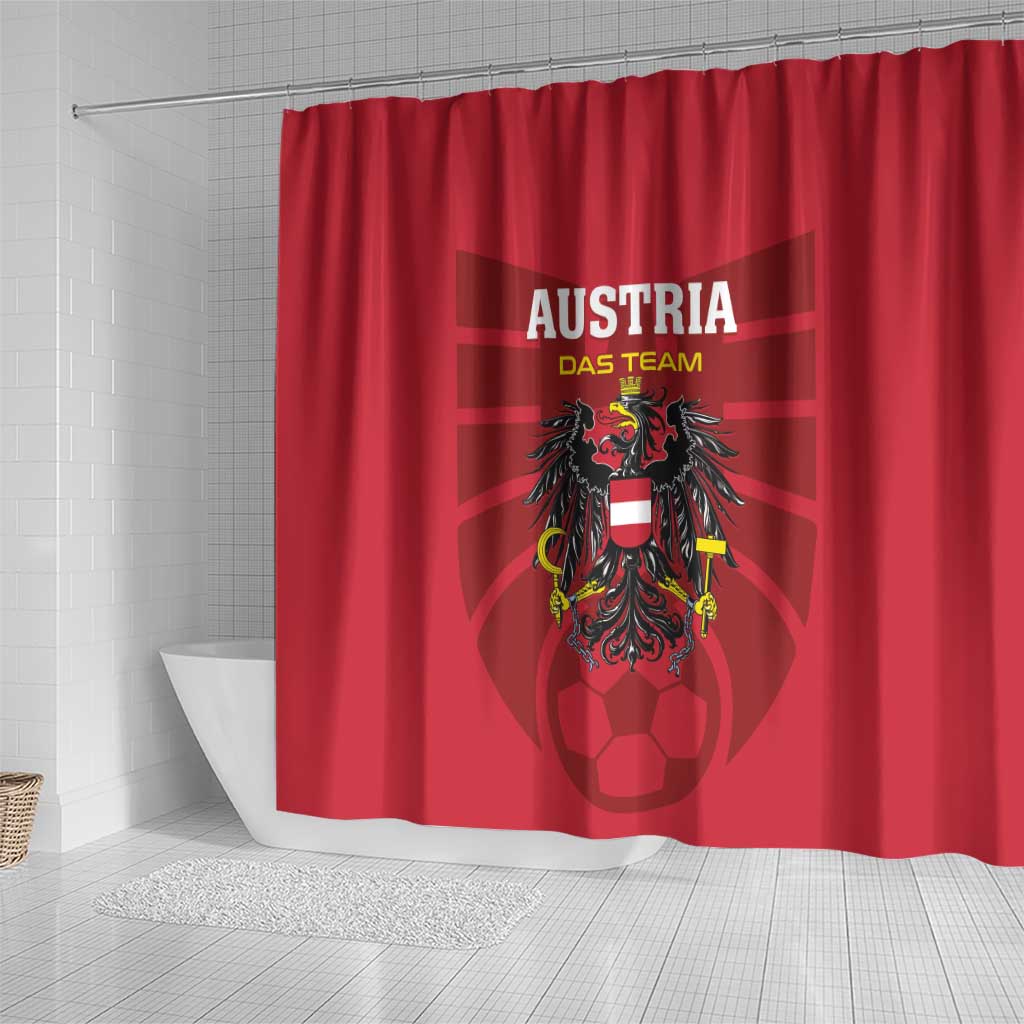Austria 2024 Football Shower Curtain Das Team Go Champions