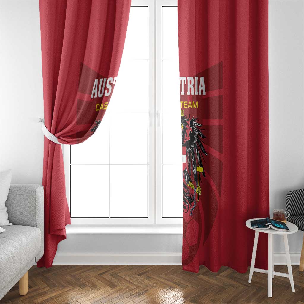 Austria 2024 Football Window Curtain Das Team Go Champions - Wonder Print Shop