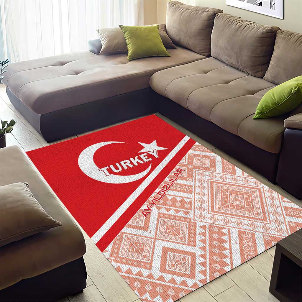 Turkey 2024 Football Area Rug Ay Yldzllar Biz Bitti Demeden Bitmez - Wonder Print Shop