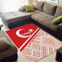 Turkey 2024 Football Area Rug Ay Yldzllar Biz Bitti Demeden Bitmez - Wonder Print Shop