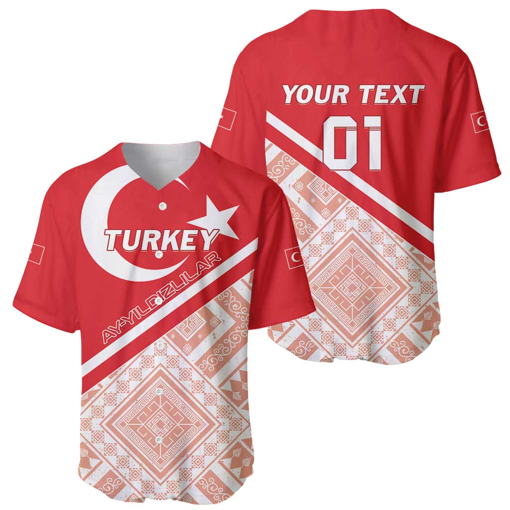 Custom Turkey 2024 Football Baseball Jersey Ay Yldzllar Biz Bitti Demeden Bitmez - Wonder Print Shop