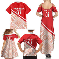 Custom Turkey 2024 Football Family Matching Summer Maxi Dress and Hawaiian Shirt Ay Yldzllar Biz Bitti Demeden Bitmez - Wonder Print Shop