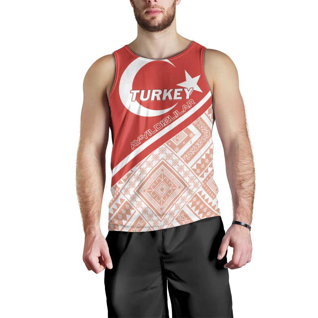 Custom Turkey 2024 Football Men Tank Top Ay Yldzllar Biz Bitti Demeden Bitmez - Wonder Print Shop