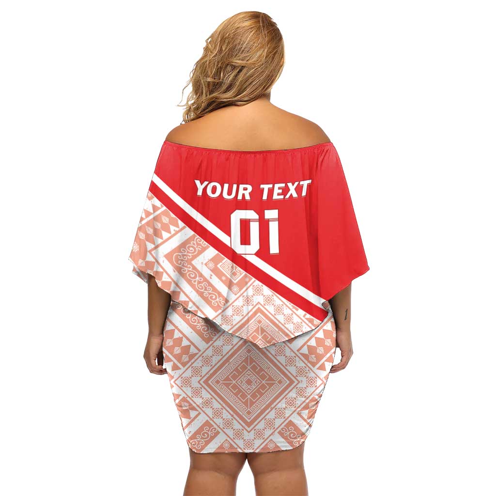 Custom Turkey 2024 Football Off Shoulder Short Dress Ay Yldzllar Biz Bitti Demeden Bitmez - Wonder Print Shop