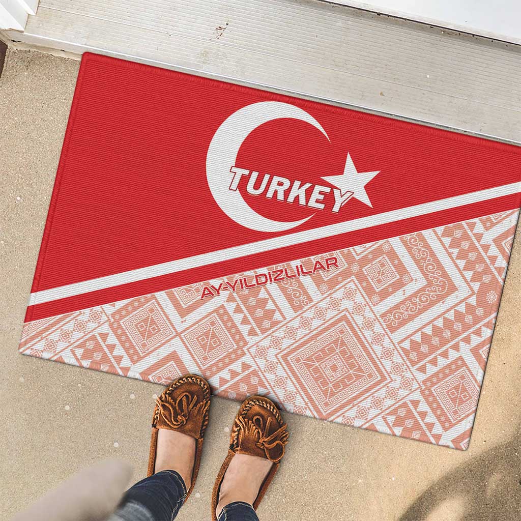 Turkey 2024 Football Rubber Doormat Ay Yldzllar Biz Bitti Demeden Bitmez - Wonder Print Shop