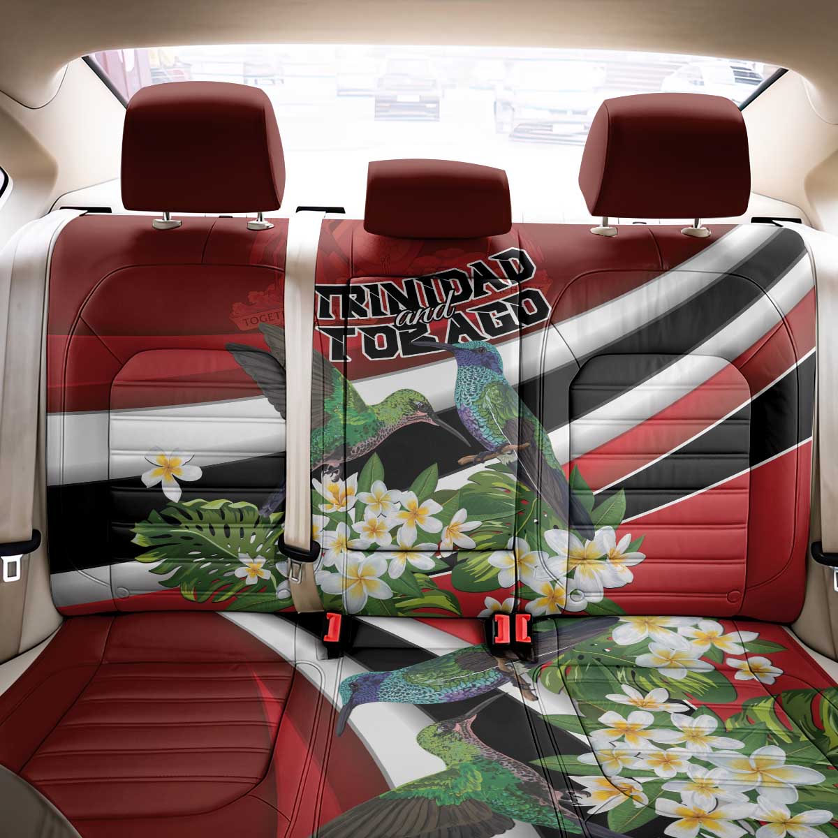 Trinidad and Tobago Back Car Seat Cover Cairi Land of the Humming Bird - Wonder Print Shop