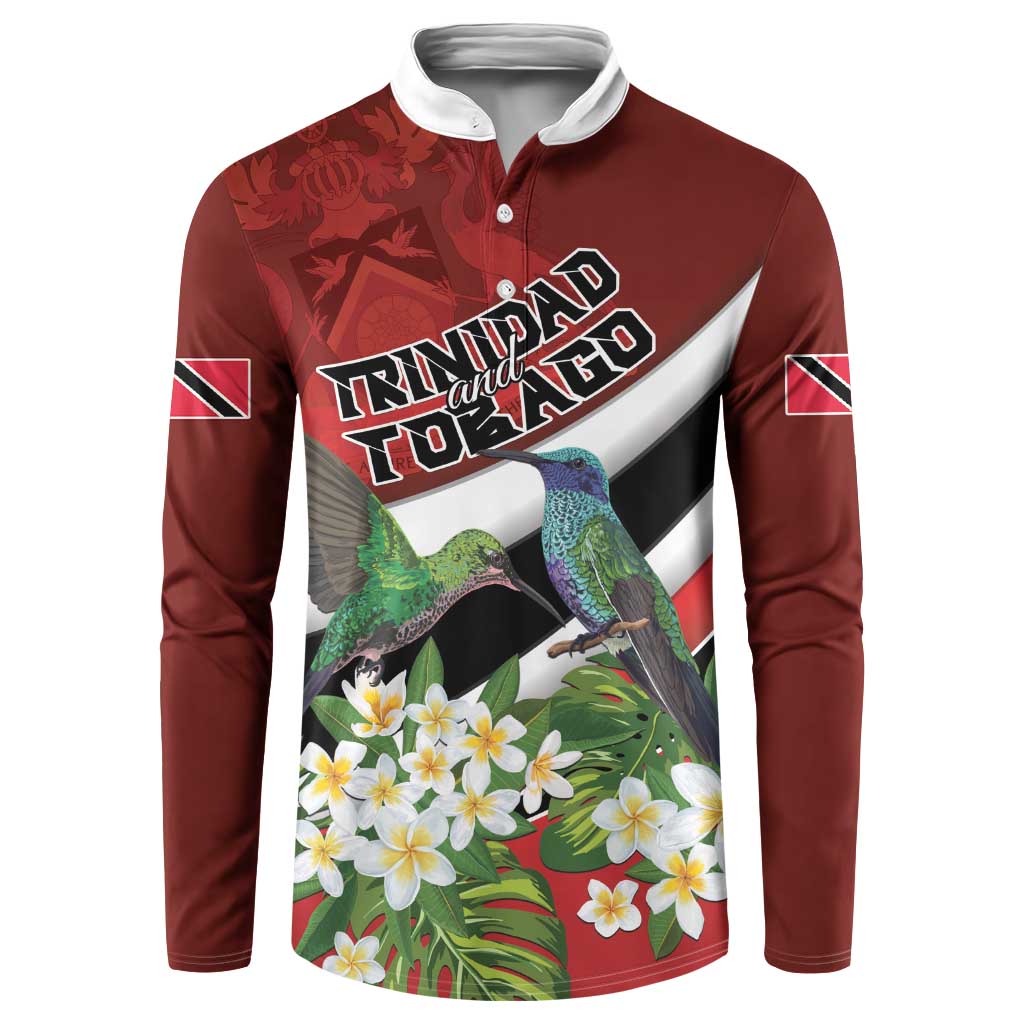Personalized Trinidad and Tobago Button Sweatshirt Cairi Land of the Humming Bird - Wonder Print Shop