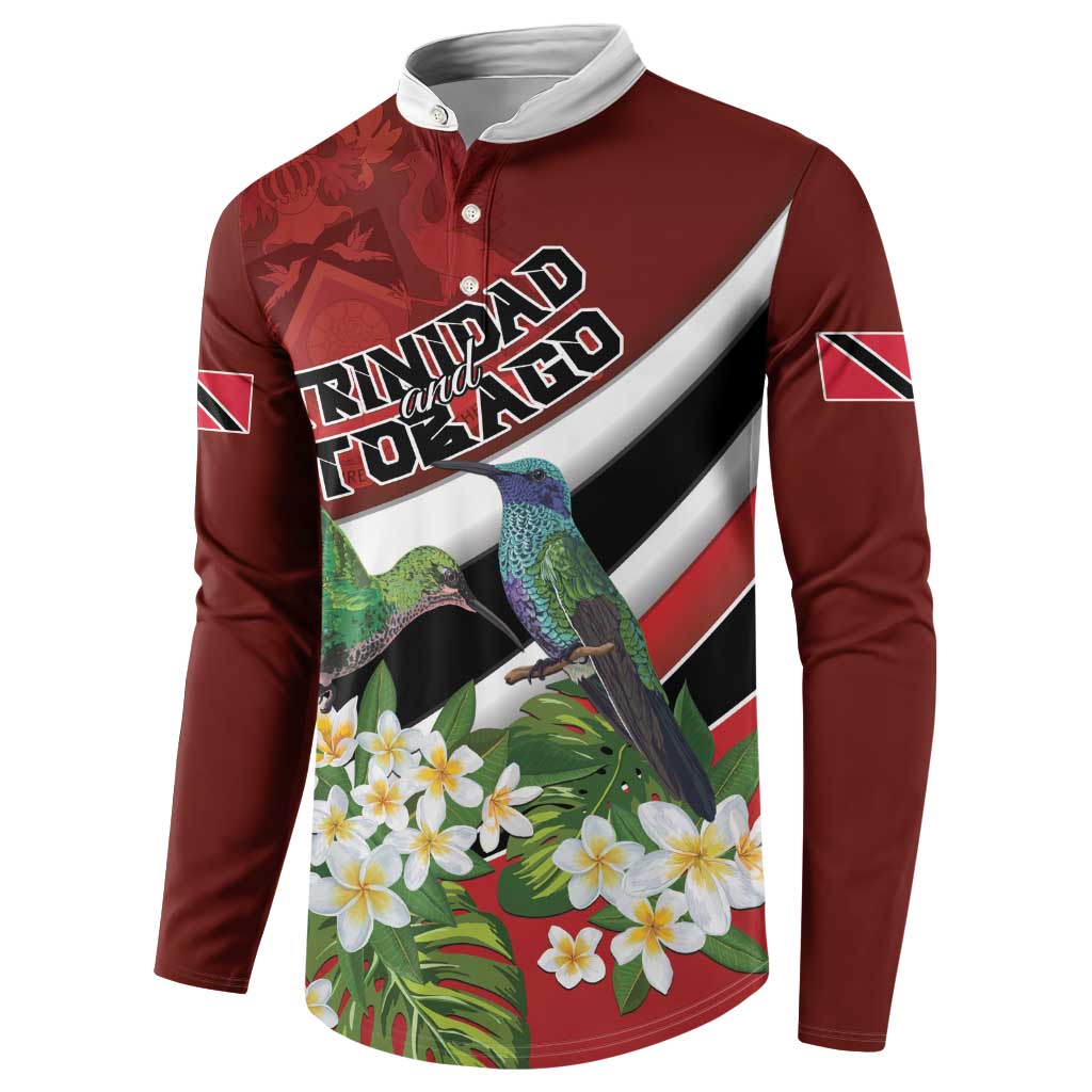 Personalized Trinidad and Tobago Button Sweatshirt Cairi Land of the Humming Bird - Wonder Print Shop