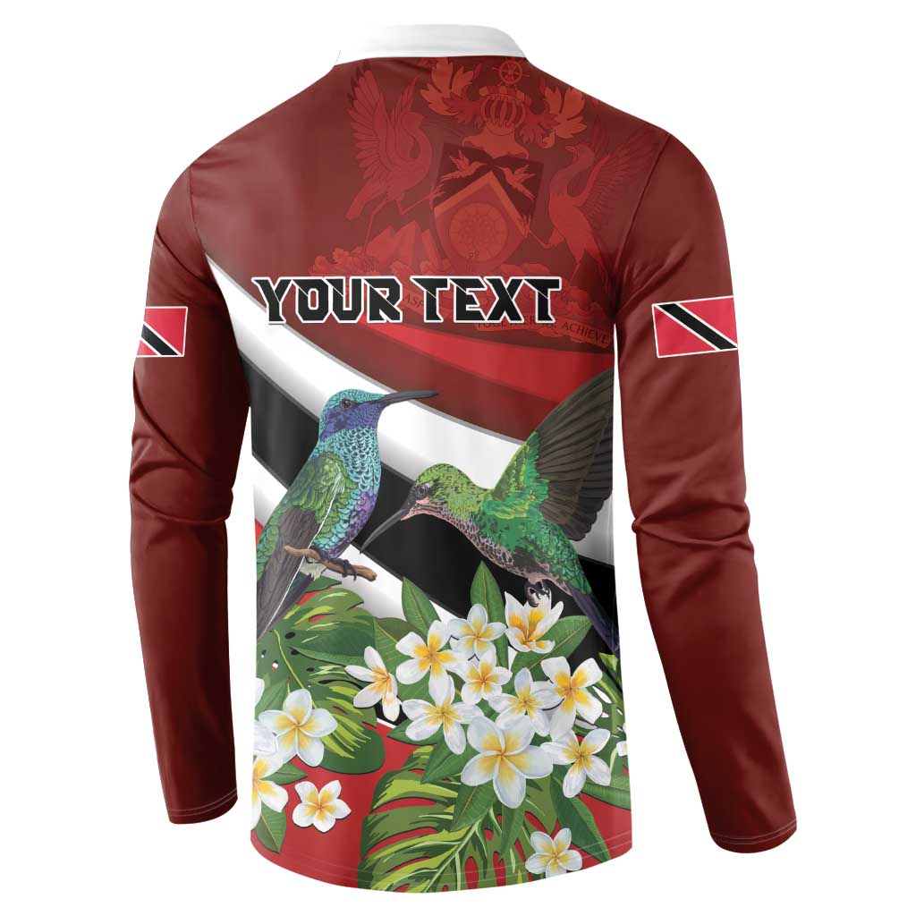 Personalized Trinidad and Tobago Button Sweatshirt Cairi Land of the Humming Bird - Wonder Print Shop