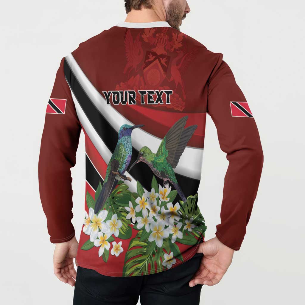 Personalized Trinidad and Tobago Button Sweatshirt Cairi Land of the Humming Bird - Wonder Print Shop