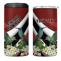 Personalized Trinidad and Tobago 4 in 1 Can Cooler Tumbler Cairi Land of the Humming Bird - Wonder Print Shop