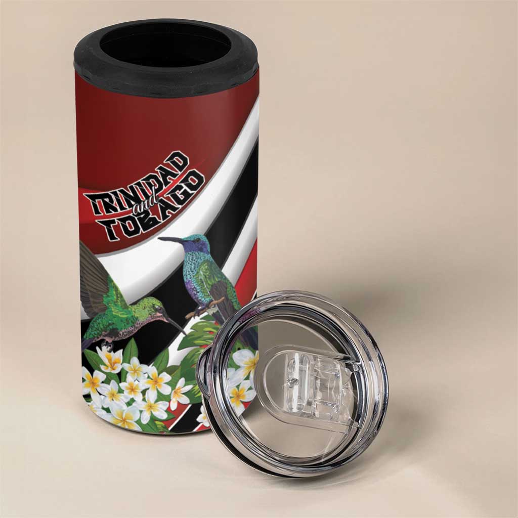 Personalized Trinidad and Tobago 4 in 1 Can Cooler Tumbler Cairi Land of the Humming Bird - Wonder Print Shop