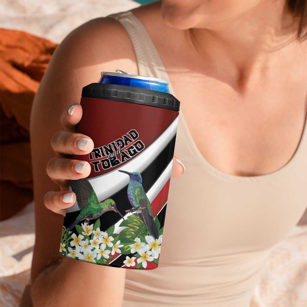 Personalized Trinidad and Tobago 4 in 1 Can Cooler Tumbler Cairi Land of the Humming Bird - Wonder Print Shop