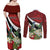 Personalized Trinidad and Tobago Couples Matching Off Shoulder Maxi Dress and Long Sleeve Button Shirt Cairi Land of the Humming Bird - Wonder Print Shop