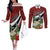 Personalized Trinidad and Tobago Couples Matching Off The Shoulder Long Sleeve Dress and Long Sleeve Button Shirt Cairi Land of the Humming Bird - Wonder Print Shop