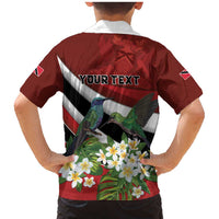 Personalized Trinidad and Tobago Family Matching Mermaid Dress and Hawaiian Shirt Cairi Land of the Humming Bird - Wonder Print Shop