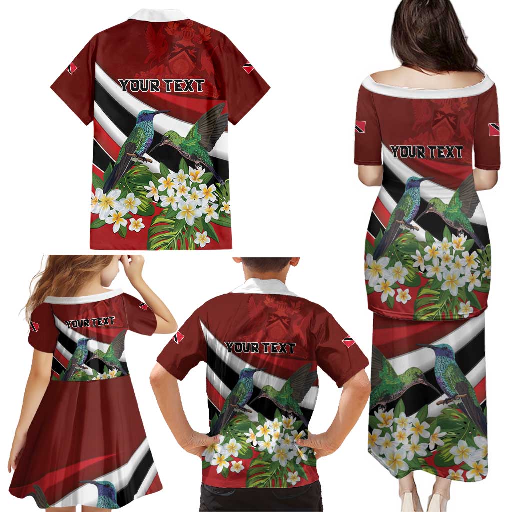 Personalized Trinidad and Tobago Family Matching Puletasi and Hawaiian Shirt Cairi Land of the Humming Bird - Wonder Print Shop