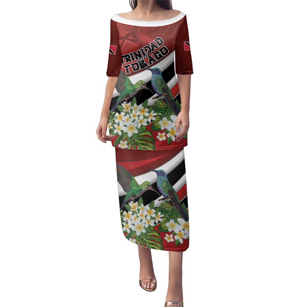 Personalized Trinidad and Tobago Family Matching Puletasi and Hawaiian Shirt Cairi Land of the Humming Bird - Wonder Print Shop